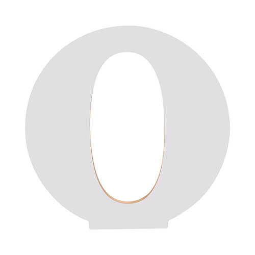 Lettera decorativa 25 cm in MDF per sublimazione - O