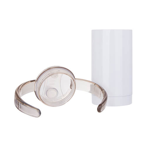 Tazza antigoccia in acciaio inox 400 ml per sublimazione - bianco