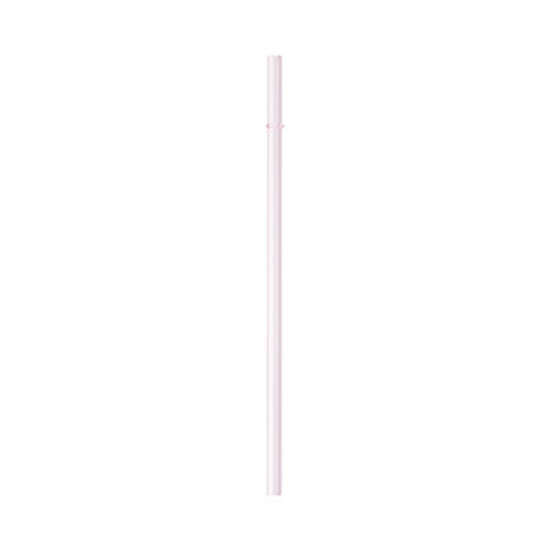 Cannuccia di vetro semplice e liscia 23 cm - rosa