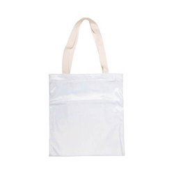 Sacchetto glitter 34 x 37 cm per sublimazione - bianco