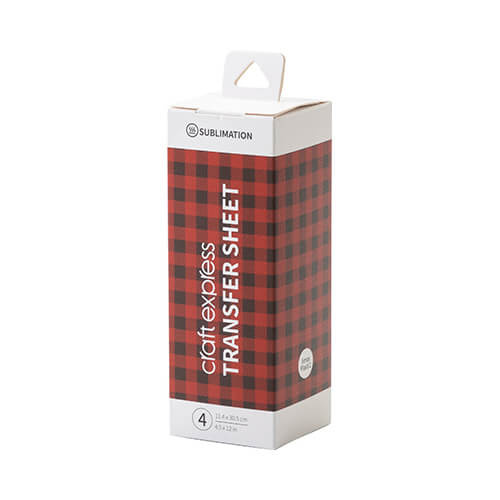 Foglio trasferibile Xmas Plaid 2 30,5 x 11,4 cm - 4 pz.