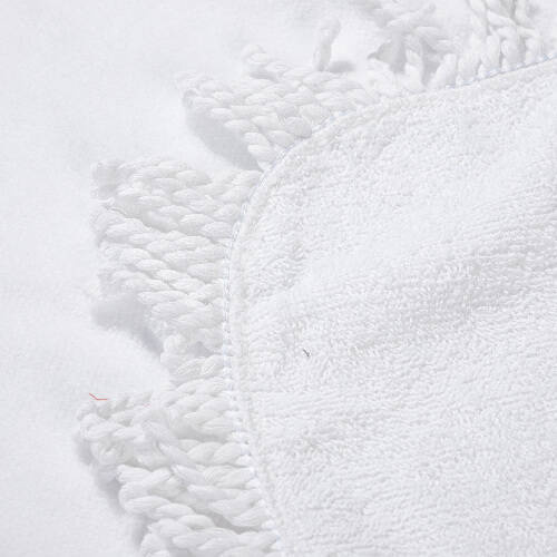 Asciugamano 152 x 76 cm con frange per sublimazione - bianco