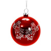 Guaina per albero di Natale Ø 8 cm per sublimazione - rosso - angeli d'argento