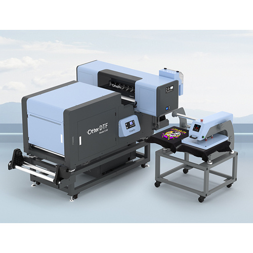 OtterPro Air 40 x 60 cm pressa piana pneumatica a due stazioni - blu