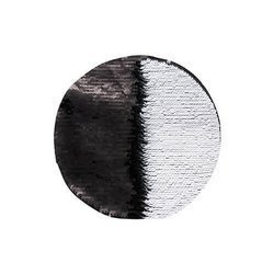 Patch paillettes bicolore da sublimare - cerchio nero Ø 19