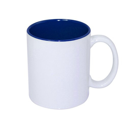 Tazza 330 ml con l'interno blu scuro JS Coating Sublimazione Termostampa