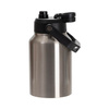 Bottiglia da viaggio in acciaio inox da 2000 ml con manico a sublimazione - argento