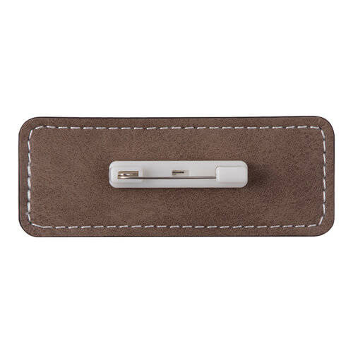 Targhetta in pelle 8,2 x 3,1 cm per sublimazione - grigia