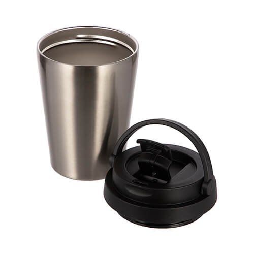 Tazza da 350 ml in acciaio inossidabile per sublimazione - argento