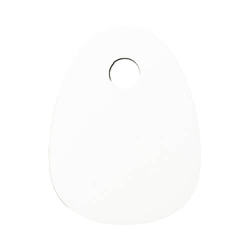 Targhetta portanome in fibra di legno per tazza 780 / 900 / 1050 / 1260 ml per sublimazione - uovo