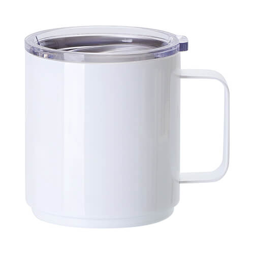 Tazza in acciaio inossidabile da 550 ml per sublimazione - bianca