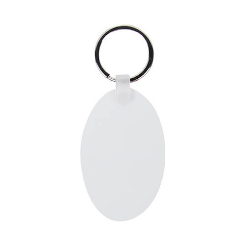 Portachiavi in plastica per sublimazione - Ovale