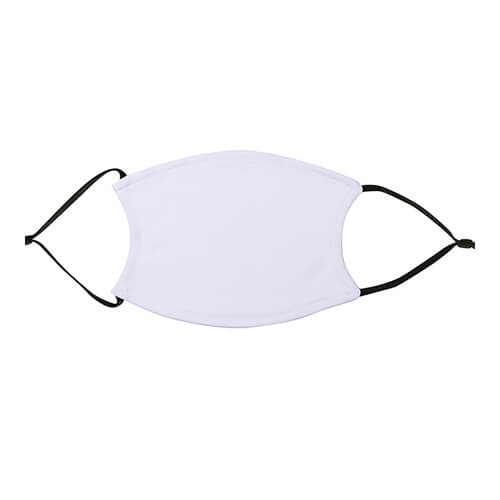 Maschera grande per viso per sublimazione con filtro /gomme nere/