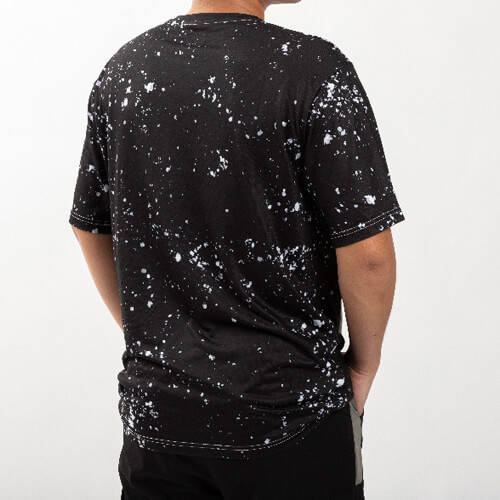 T-shirt Cotton-Like Bleached Starry Black per sublimazione