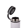 Thermos in acciaio inossidabile 550 ml con tappo avvitabile in bambù da sublimare - bianco