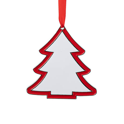 Ciondolo albero di Natale in metallo per sublimazione - albero di Natale