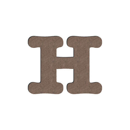 Lettera decorativa da MDF per sublimazione 10 cm H