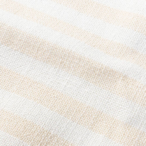 Un grembiule di lino per la sublimazione - crema con strisce giallo