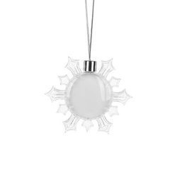 Pallina di albero di Natale - fiocco di neve Ø 8,5 cm sublimazione