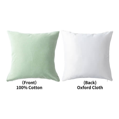 Federa bicolore 40 x 40 cm per sublimazione - verde chiaro