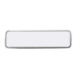 Identificatore rettangolare in metallo con angoli dritti 7,1 x 2,1 cm Trasferimento termico a sublimazione