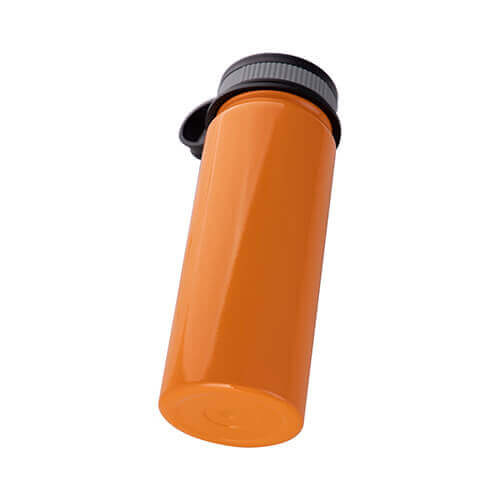 Thermos in acciaio inossidabile 550 ml con tappo avvitabile in bambù da sublimare - arancione