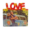 Cornice per foto orizzontale in MDF 22 x 20 cm - Love - Trasferimento termico a sublimazione