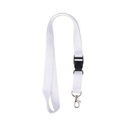 Laccetto bianco con clip per Sublimazione Trasferimento termico