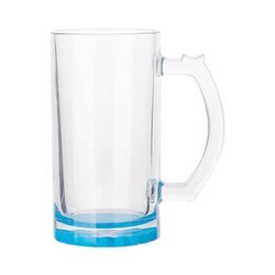 Tazza in vetro da 470 ml per sublimazione - fondo blu