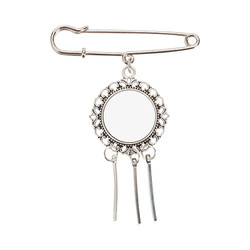 Spilla rotonda - spilla da balia con tre strisce per la sublimazione