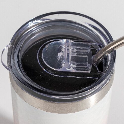 Tazza 3D Puff Cloud da 600 ml per sublimazione - bianco e rosa