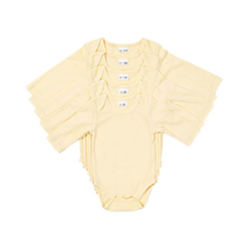 Body Giallo per bambini con maniche lunghe per la sublimazione
