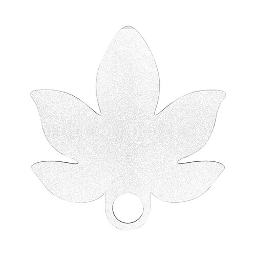 Targhetta con nome in fibra di legno con glitter per tazza da 1200 ml per sublimazione - foglia