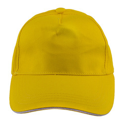 Cappello da baseball in cotone per DTF e trasferimento termico - giallo