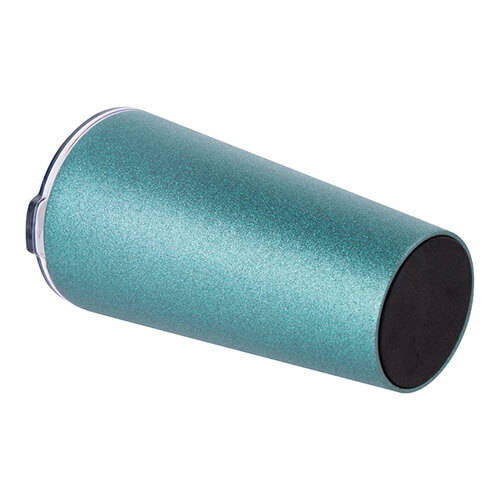 Bicchiere termico in acciaio inox da 480 ml per sublimazione - glitter Blu