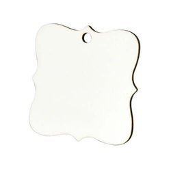 Decorazione albero di natale poligonale in MDF  - Stampa sublimatica a trasferimento termico