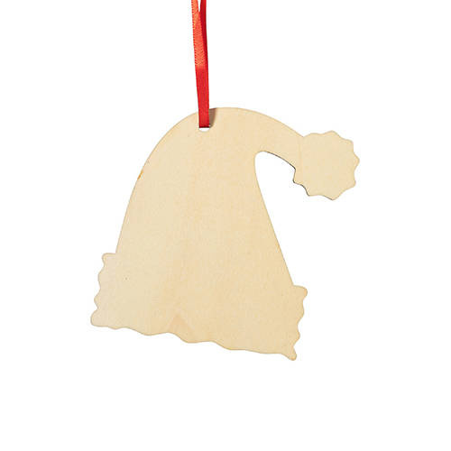 Ciondolo albero di Natale in legno per sublimazione - S. Nicola