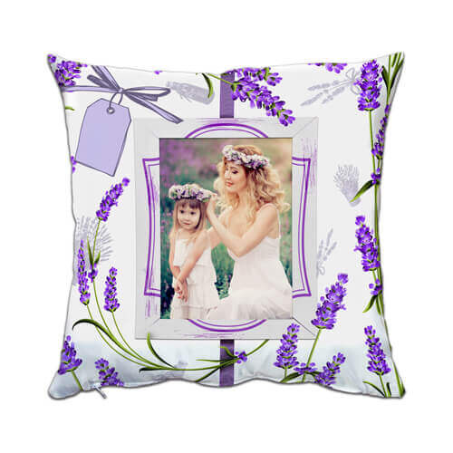 Federa in microfibra bicolore 38 x 38 cm per sublimazione - Lavanda