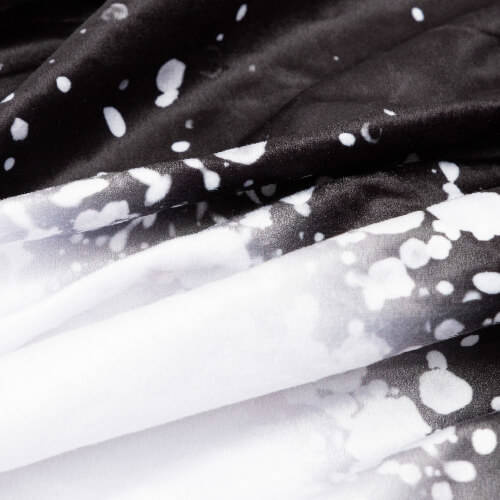 Coperta in peluche Bleached Starry Black Heart per sublimazione