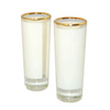 Bicchiere 90 ml con bordo dorato Sublimazione Termostampa