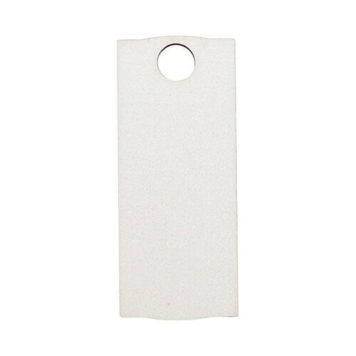 Targhetta con nome in fibra di legno con glitter per tazza da 1200 ml per sublimazione - 3,2 x 8 cm