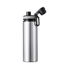 Borraccia in alluminio argento da 850 ml con tappo a vite con inserto grigio per sublimazione