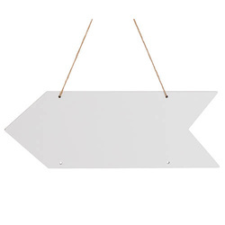 Targhetta per porta in MDF per sublimazione - freccia