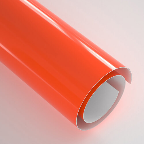 Pellicola autoadesiva 30,5 x 30,5 cm - 20 fogli - Glossy Sun Orange