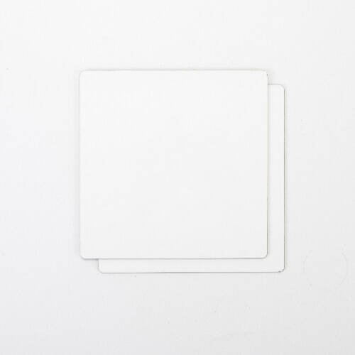 Pannello in fibra per sublimazione 20 x 20 x 0,3 cm - 2 pz. - dorso marrone chiaro