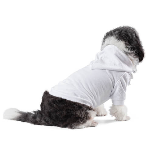 Felpa con cappuccio per cane per sublimazione