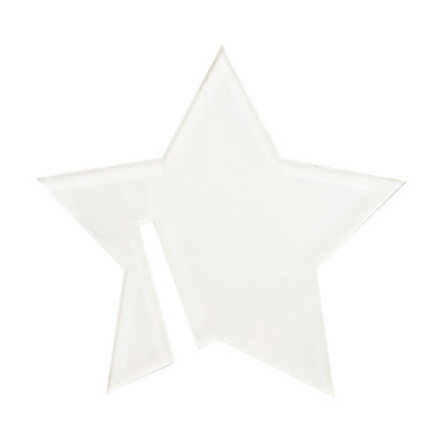 Appendino in vetro acrilico per sublimazione - stella