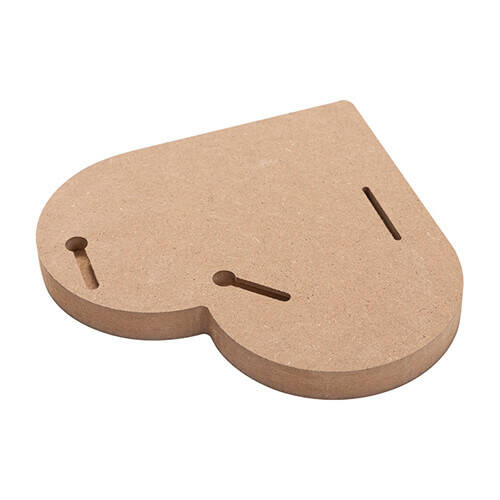 Cornice per foto - cuore in MDF per sublimazione - 15,2 x 15,2 cm