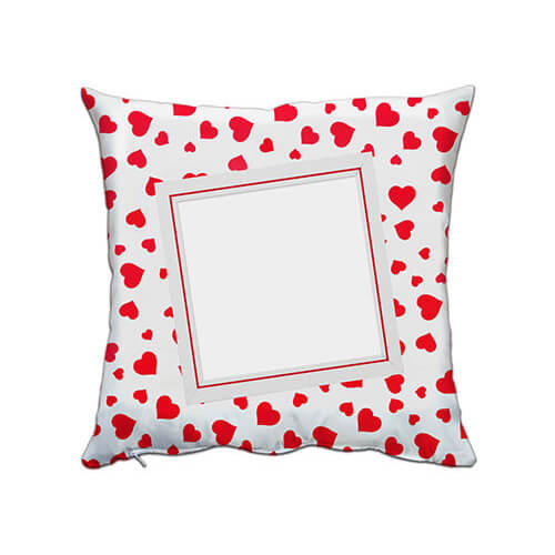 Federa in raso 38 x 38 cm per sublimazione - Little Hearts