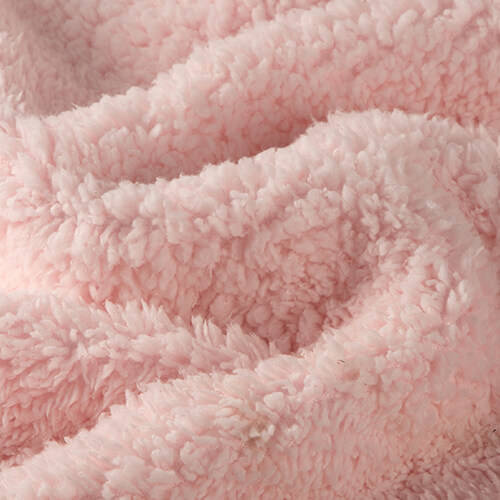 Coperta Minky con fodera Sherpa per sublimazione - rosa